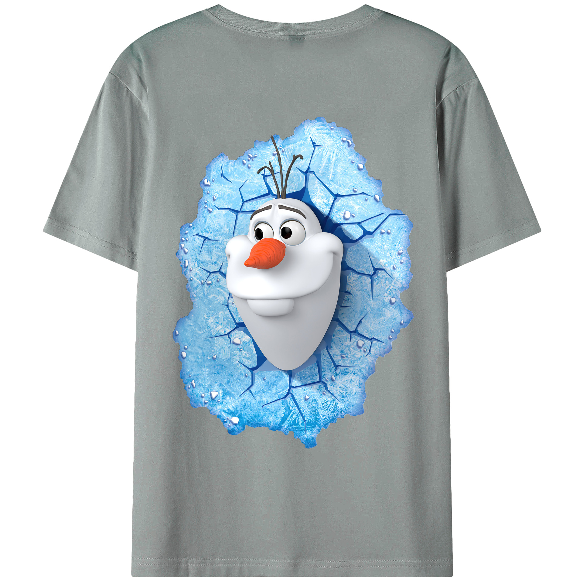 （画像用） アナと雪の女王 アンナ エルサ Frozen Anna Elsa 綿100％ メンズ半袖Tシャツ（バックプリント） 通気性
